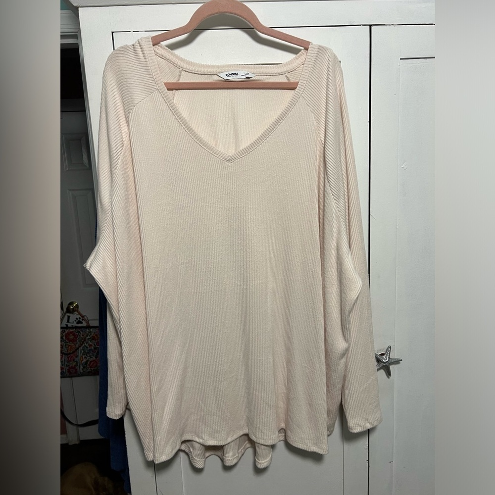 Sonoma ribbed henley 4x